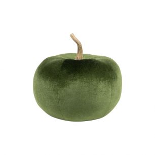 velvet decoration apple green 26cm