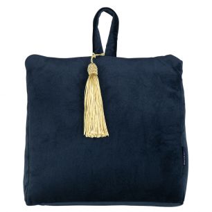 butoir de porte velours navy 18cm