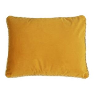 demi coussin velours d'or miel 35x45cm