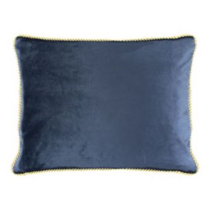half cushion velvet gold navy 35x45cm