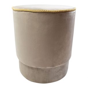 hocker samt gold champagne 38x38x45cm