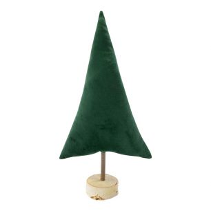 Velvet Tree on stand green h37 d20cm