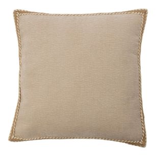 Cushion braided jute beige 45x45cm