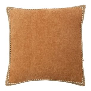 Cushion braided jute yellow 45x45cm
