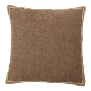 Cushion braided jute taupe 45x45cm