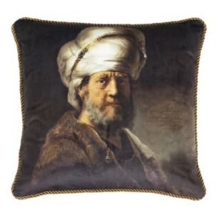 *klassiek fluweel kussen man tulband 45x45cm*