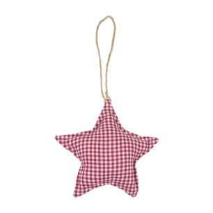 hanging decoration cotton star dark red 16cm*