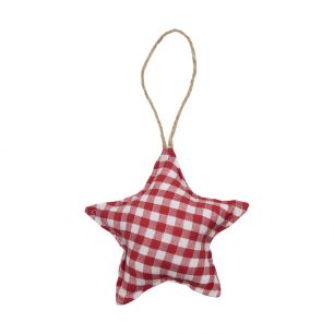 hanging decoration cotton star red 16cm*