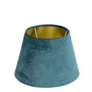 lampshade velvet petrol dia 25cm