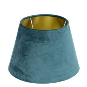 lampshade velvet petrol dia 30cm