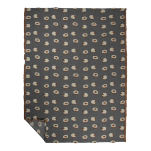 Plaid Sheeps wool grey 170x200cm