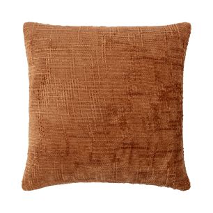 Cushion velvet slub orange 45x45cm