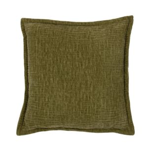 Cushion Crinkled velvet green 45x45cm