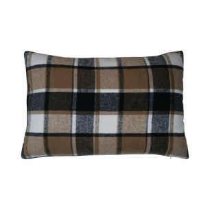 cushion checks black 40x60cm
