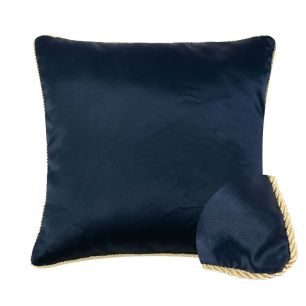 cushion satin navy 45x45cm