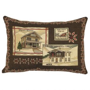 gobelin coussin alpen mont blanc 30x45cm