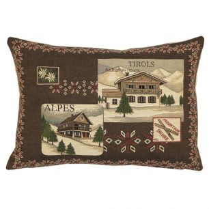 gobelin coussin alpen tirol 30x45cm