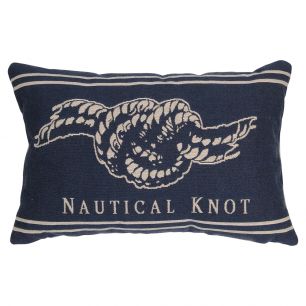 gobelin coussin blue marine nautical knot 30x45cm*