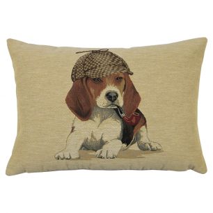 gobelin coussin sherlock beagle 30x45cm