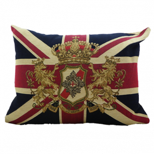 gobelin cushion flag emblem 30x45cm