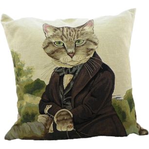 gobelin kissen katze graf 45x45cm