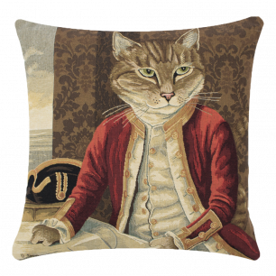 gobelin cushion cat marquess 45x45cm