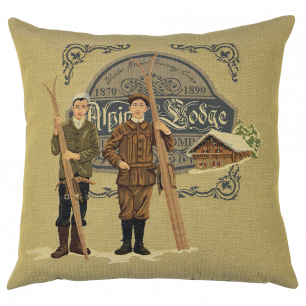 gobelin kissen alpine lodge 45x45cm