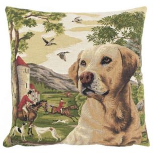 gobelin cushion hunting dog retriever 45x45cm*