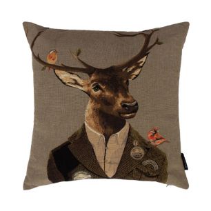 gobelin kissen jäger rothirsch 45x45cm