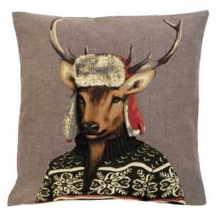 gobelin cushion nordic deer 45x45cm