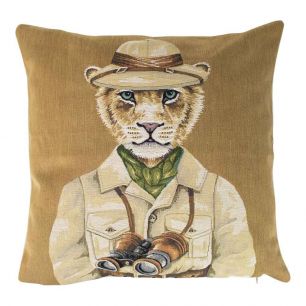 gobelin kussen safari leeuw 45x45cm*