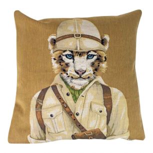 gobelin kussen safari panter 45x45cm*