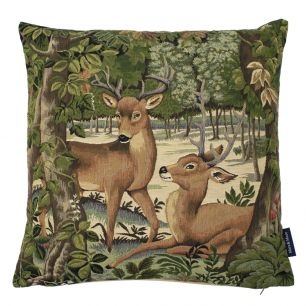 gobelin coussin conte de fée veaux de cerf 45x45cm*