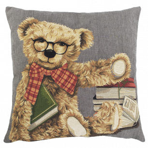 gobelin kissen teddybär buch 45x45cm*