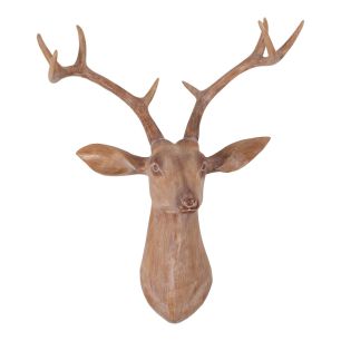 Wall Head deer brown 45x27,5x54cm
