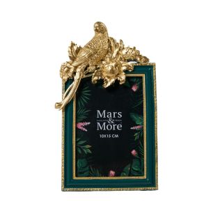 Picture Frame bird rectangle blue 15x2,5x23,7cm