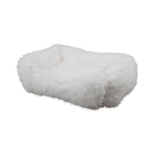 Dierenmand L tibetan lamb off white 80x60x22cm