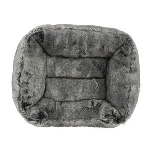 animal basket wolf grey 55x42x15cm