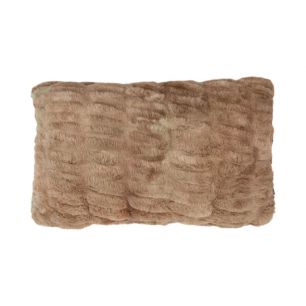cushion ribbed bear light pink 30x50cm