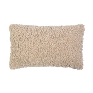 cushion curly teddy beige 30x50cm