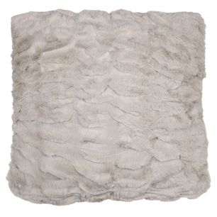 cushion ribbed beige bear 45x45cm