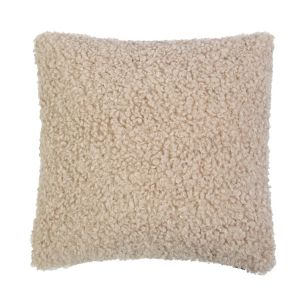 cushion curly teddy beige 45x45cm