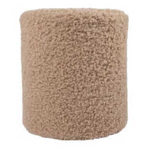 hocker teddy beige rund dia 40cm