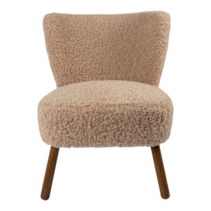 chair curly teddy beige 60x72x74cm (pallet)