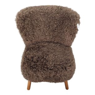 stoel tibetan lamb bruin 60x72x74cm