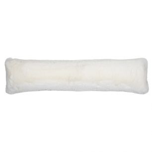 tochtkussen teddy glad gebroken wit 20x90cm