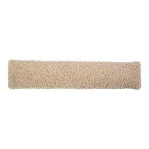 draught excluder curly teddy beige 20x90cm