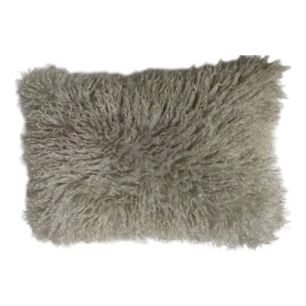 cushion tibetan lamb grey 40x60cm