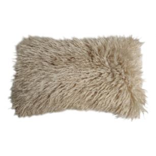 Cushion tibetan lamb beige 30x50 cm