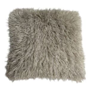 Cushion tibetan lamb grey 45x45 cm